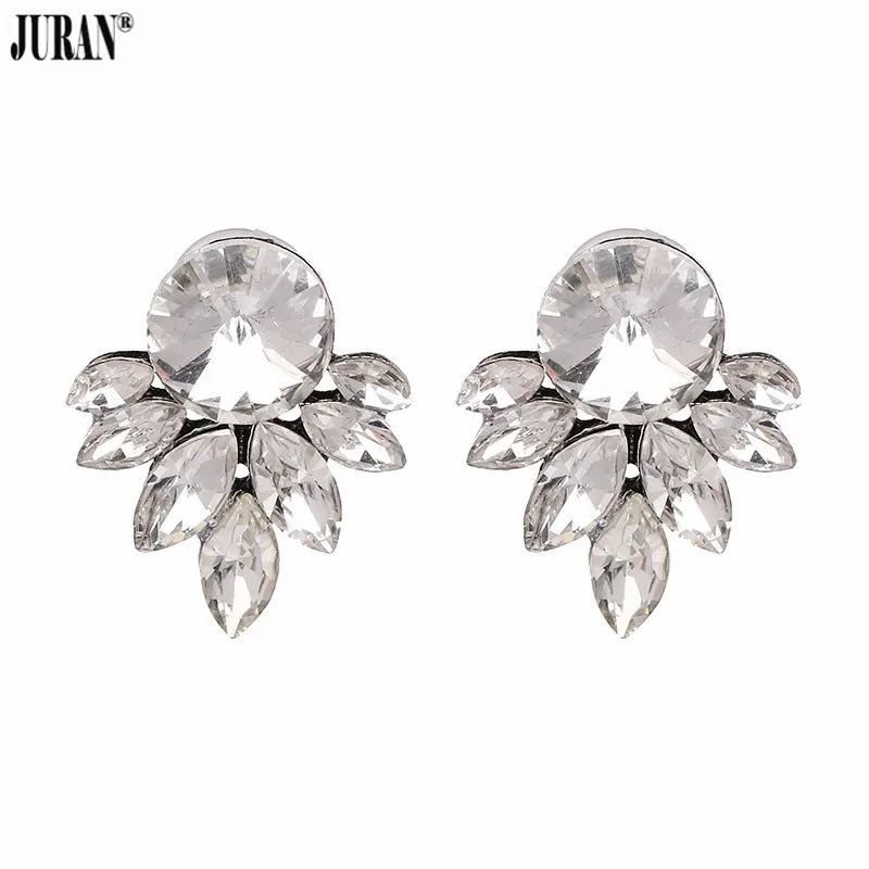 JURAN Fashion Bijoux блестящие Эффектные серьги-гвоздики горячая Распродажа очаровательные вечерние ювелирные изделия роскошный свинцовый хрусталь серьги для женщин