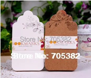 

5.2x10cm (With cord ) Floral DIY Multifunction Unique Cards Bookmarks Paper swing tags hang tag wholesale(ss-7111)