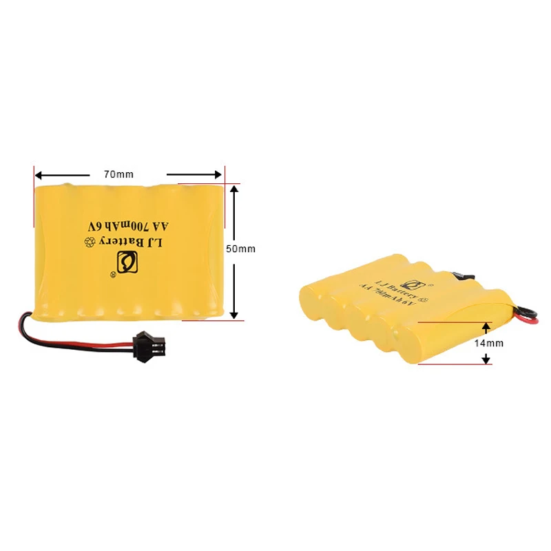 

6v 700mah AA NI-CD M Battery Electric toys car ship robot rechargeable free shipping