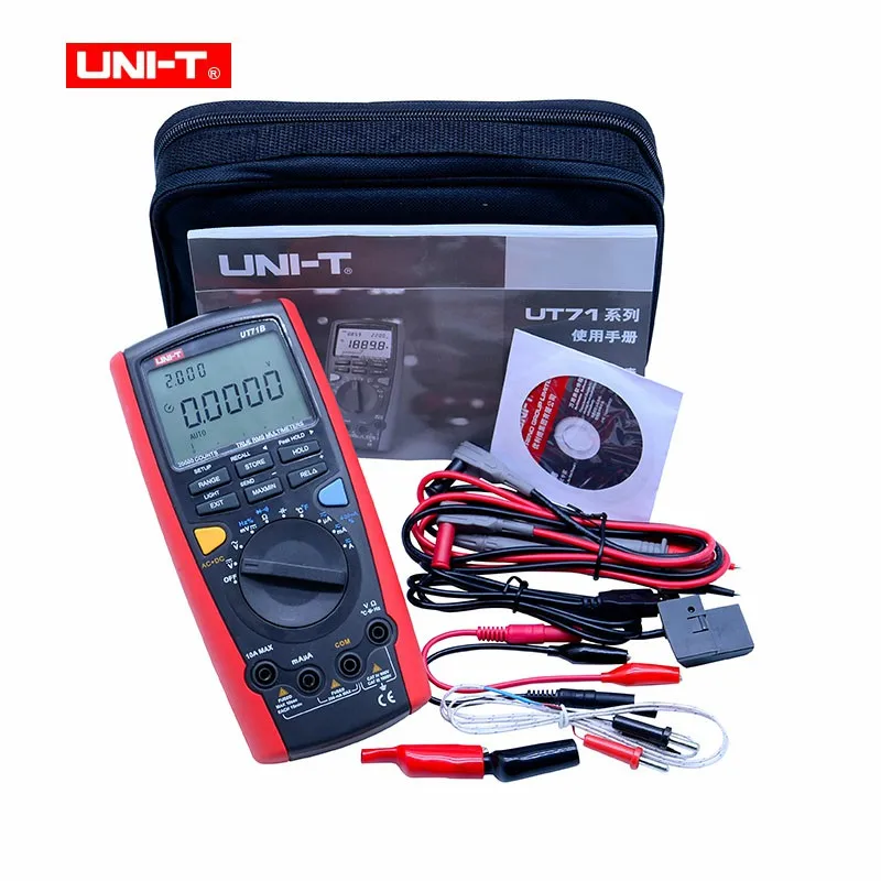 UT71B UNI-T UT71A UT71B UT71C UT71D UT71E цифровой мультиметер RMS AC DC метр Вольт Ампер Ом Емкость Temp Тестер Подсветка - Цвет: UT71B