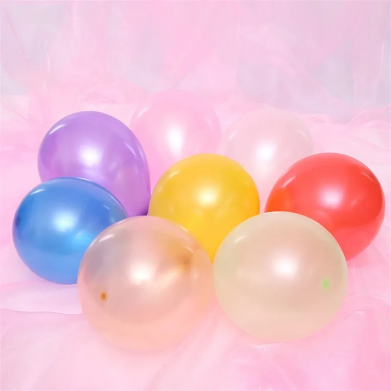 10 шт./лот с днем рождения товары воздушные шары розовый жемчуг латексные