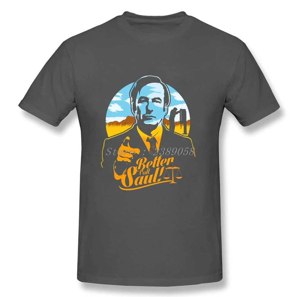 Новое поступление мужские футболки с коротким рукавом и надписью Best Call Saul модные