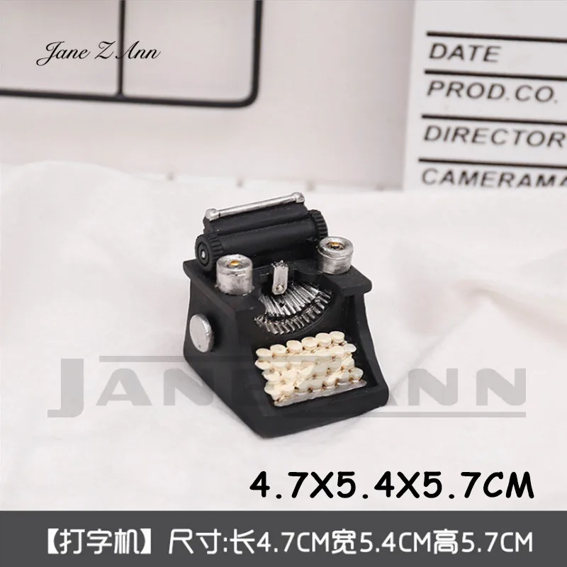 typewriter Jane Z Ann ретро смолы мини маленькие украшения Креативные фотографии идеи съемки новорожденных реквизит аксессуары для студии - Цвет: typewriter