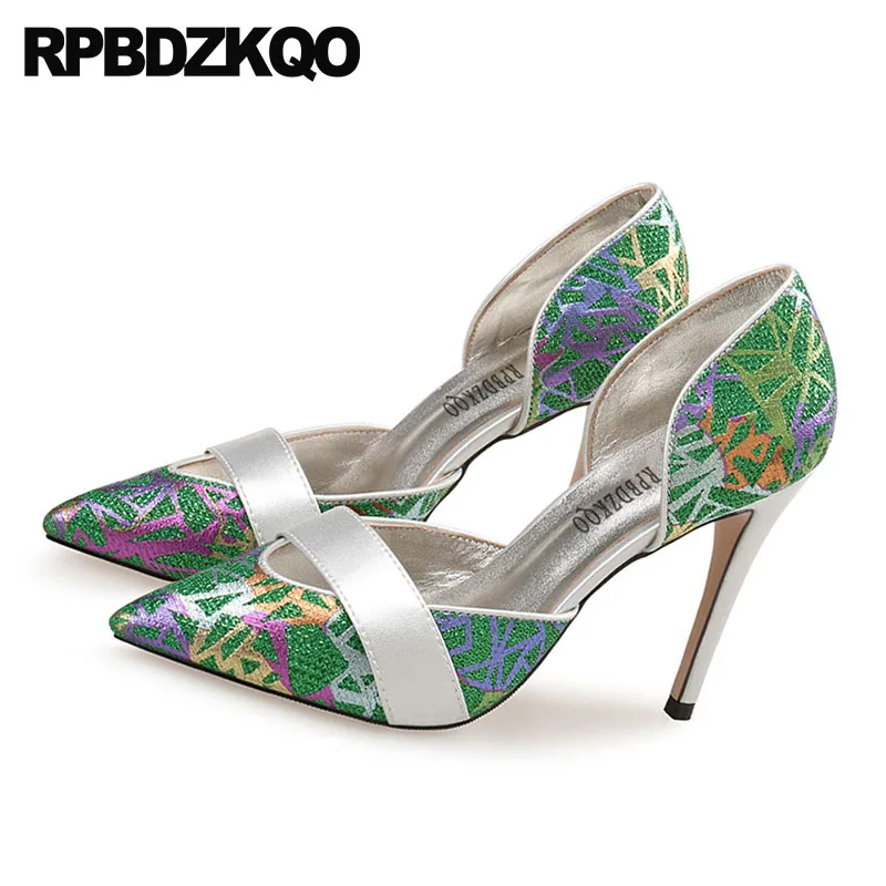 Женские туфли с острым носком на высоком каблуке полуботинки 10 42 лодочки Туфли