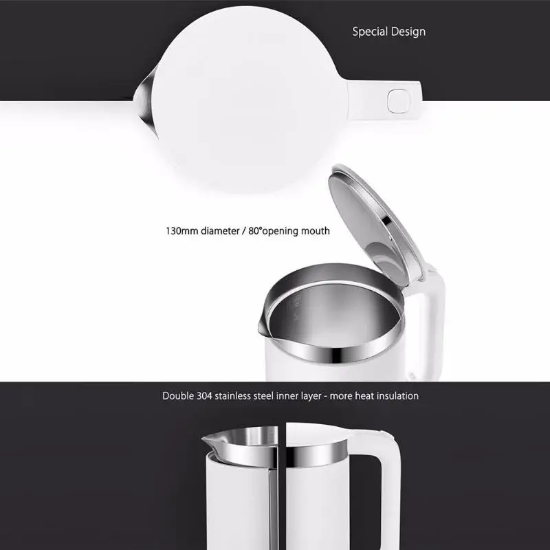 Xiao mi 1.5L чайник для воды mi jia постоянный контроль температуры электрический чайник 12 часов теплоизоляция mi Home APP контроль