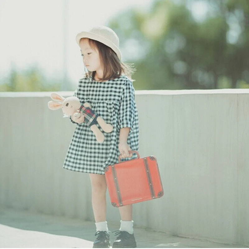 Girls Dresses New 2021 Baby Costume Dress For Long Sleeve Plaid European Vestido Vetement Fille Kids Party Clothing | Детская одежда и