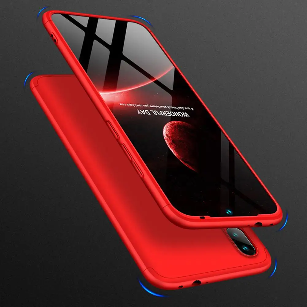 TWISTER.CK для Redmi 7 Ультратонкий ПК задняя крышка нескользящий ударопрочный 360