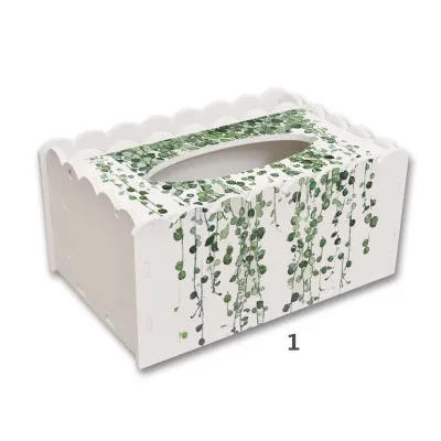 CFen A's Green Plant Home kitchen PVC-wood тканевая коробка DIY плотная салфетка держатель Чехол с пультом дистанционного управления Контейнер тканевый чехол 1 шт