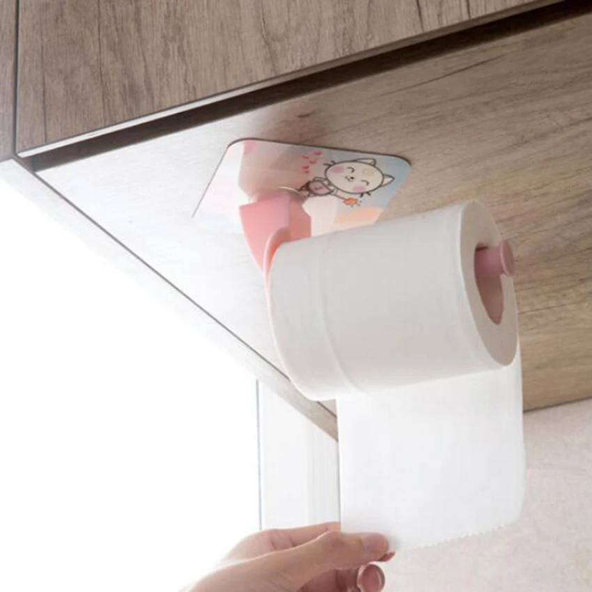 1 шт. Туалет Бумага держатель Ванная комната самоклеющийся для бумажных