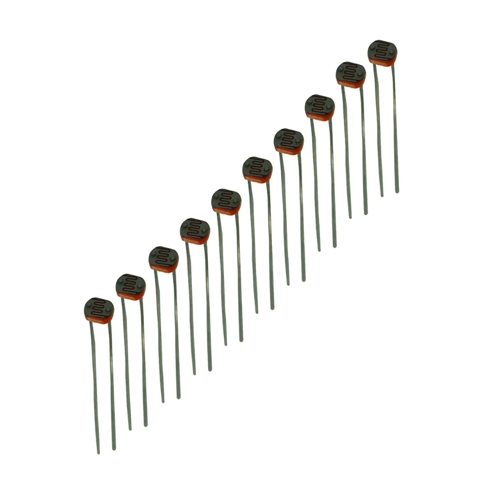 500PCS GL5516 5516 Light Dependent Resistor LDR 5MM Photoresistor | Электроника