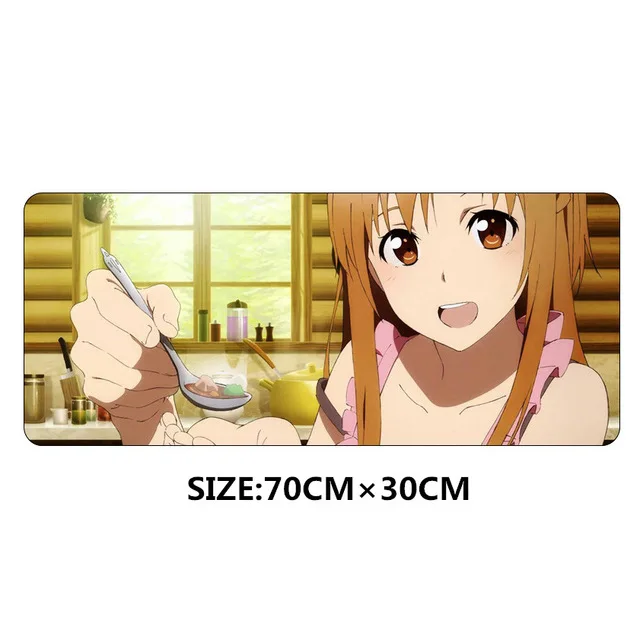 SIANCS XL Большой 70x30 см коврик для мышки с аниме меч искусство онлайн Противоскользящий коврик для мыши для скорости ПК настольный коврик аксессуары для мыши резиновый коврик - Цвет: NO.8