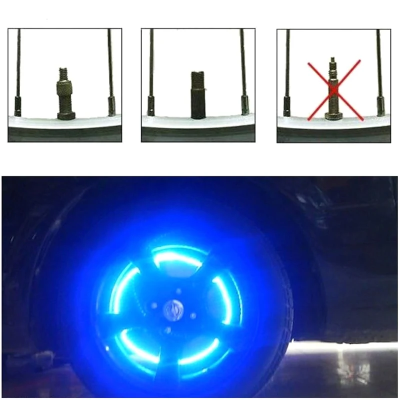 2 шт. неоновый светодиодный светильник для велосипеда мотоцикла машины колеса