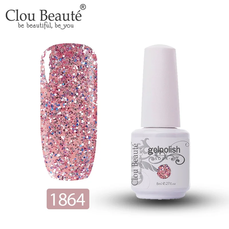 Гель-лак для ногтей Clou Beaute, лак для ногтей, набор для маникюра, Ультрафиолетовый полуперманентный Гель-лак, 85 цветов, Гель-лак для ногтей, 8 мл - Цвет: 1864