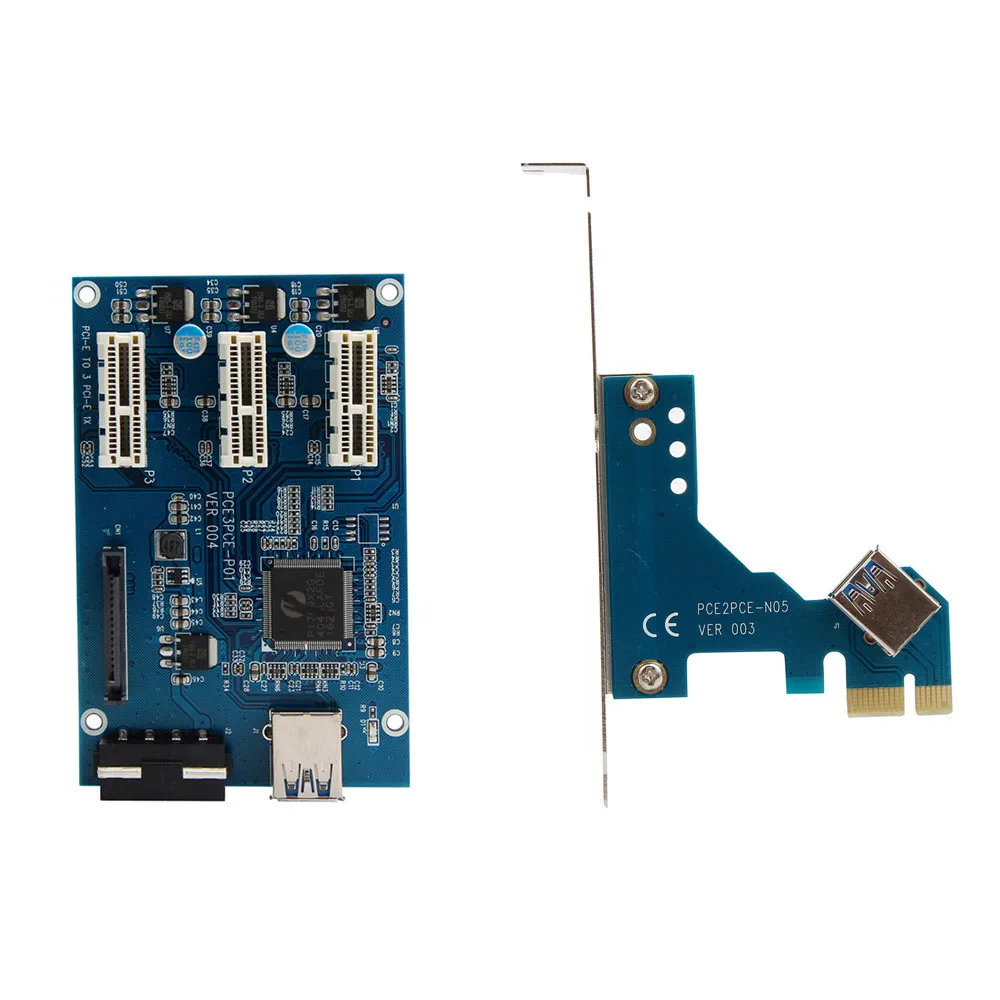 Pci-e Express 1x на 3 порта Riser Card Mini ITX на внешний 3 PCI-E слот адаптер PCIe порт мультипликатор PCIE Express Card F21696