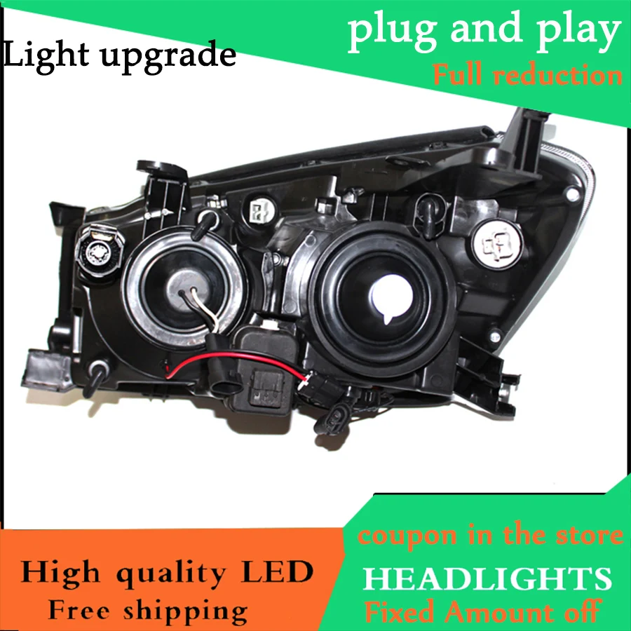 Автомобильный Стайлинг чехол для Toyota RAV4 2009-2013 фары светодиодные DRL линзы HID