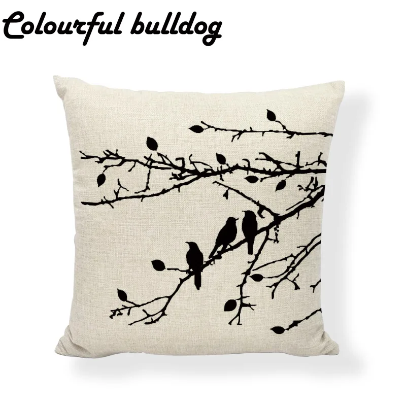 Наволочка черная бежевая и серая 17 дюймов квадратная светильник|cushion cover|cushion cover