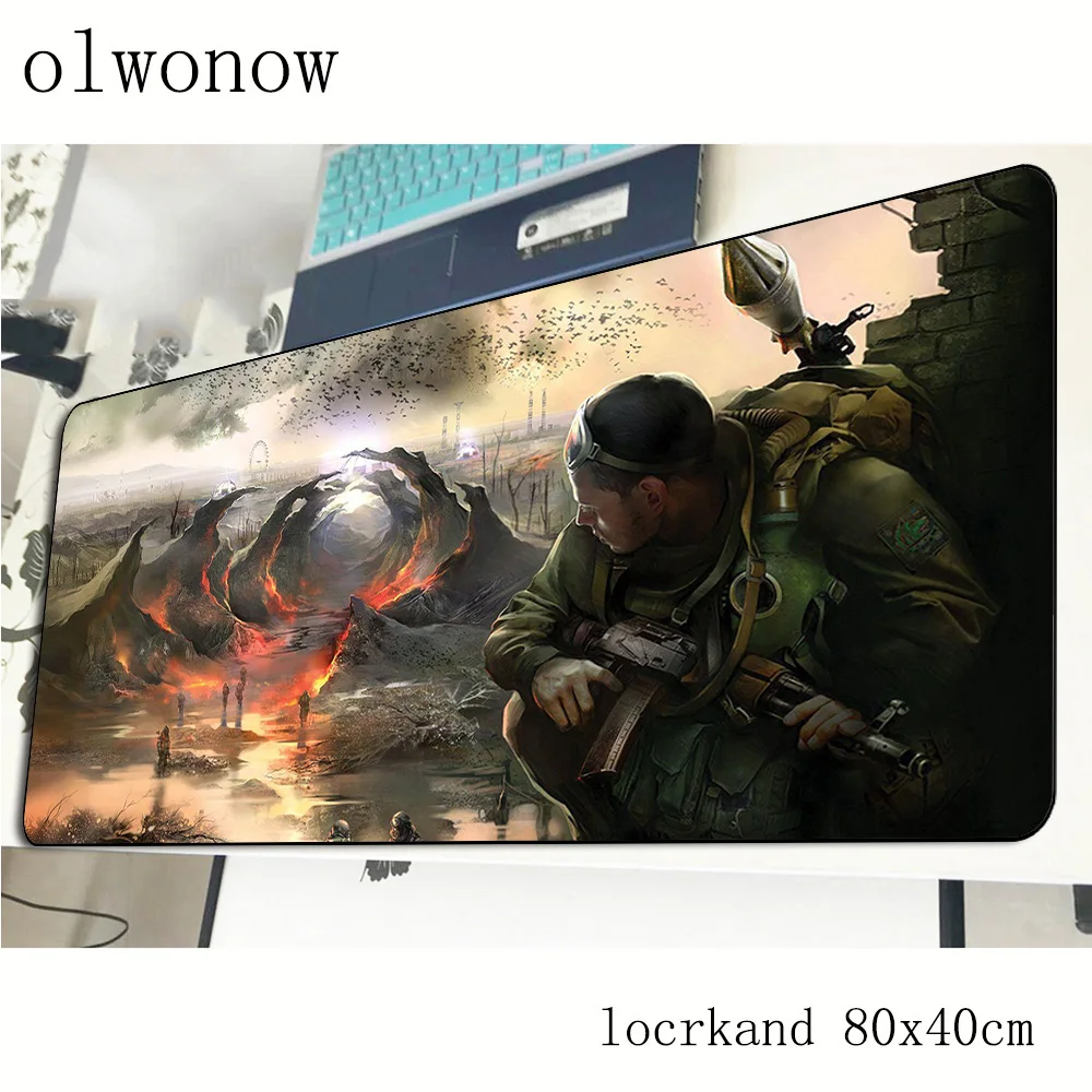 Игровой коврик для мыши stalker с заблокированным краем игровой 800 х400х2 мм