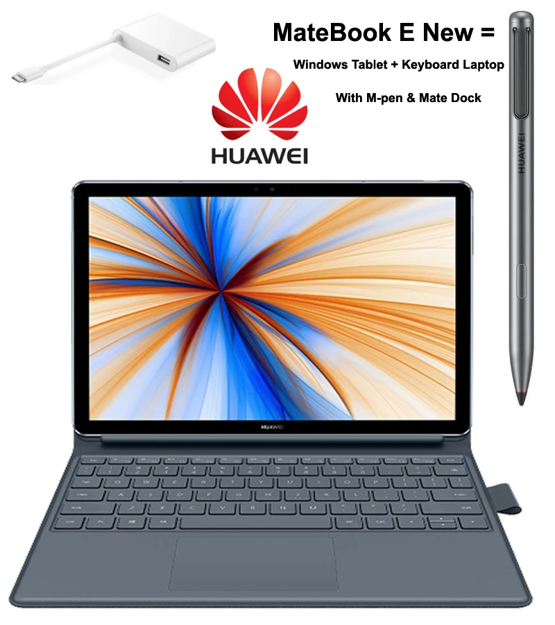 Ноутбук HUAWEI MateBook E новый ноутбук 2 в 1 4G LTE 12 дюймов процессор Qualcomm 850 камера 13 0 МП с | Отзывы и видеообзор