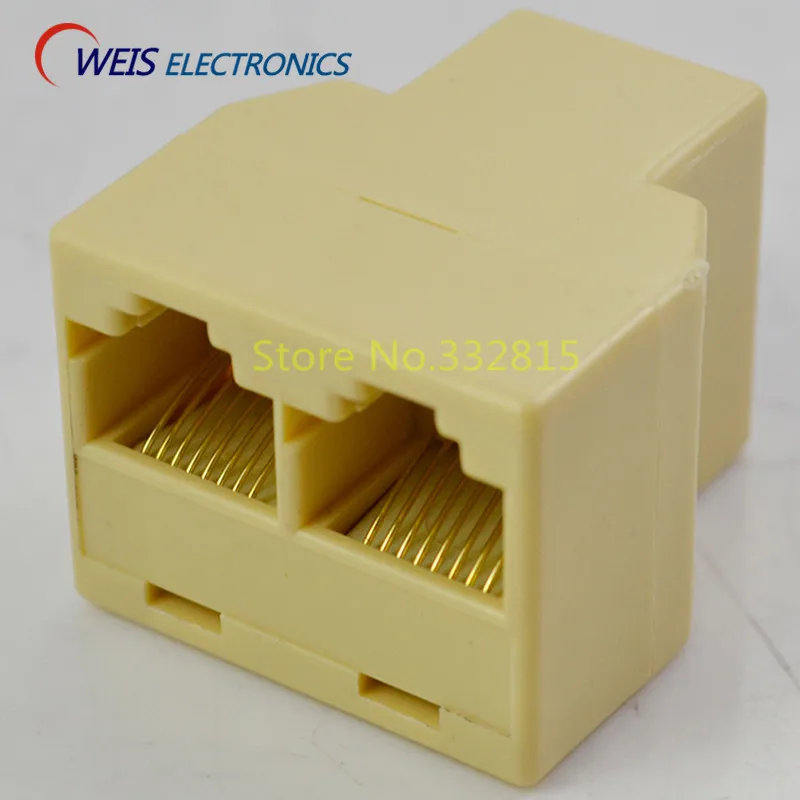 1 шт. Лидер продаж RJ45 кабель Ethernet LAN Порты и разъёмы от до 2 розеток сетевой адаптер