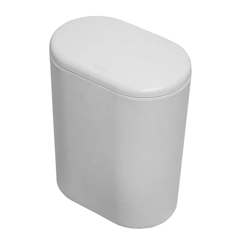 

Press type small trash can household kitchen garbage storage bin living room bedroom bathroom with lid paper basket mx6151708