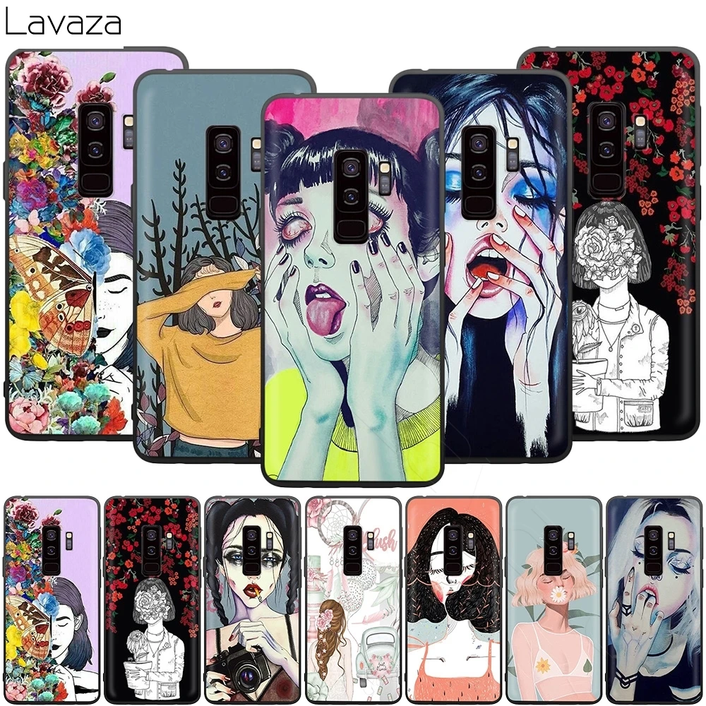 Чехол с абстрактным изображением девушки для Samsung Galaxy S20 S10 S9 S8 S7 S6 Plus Note 9 8 M30 M20 M10 Edge