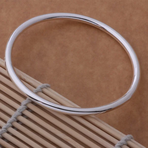 AB055 Hot Sale High Quality Silver Color Fine Jewelry Wholesale Fashion Bangles Circle The Bracelet | Украшения и аксессуары