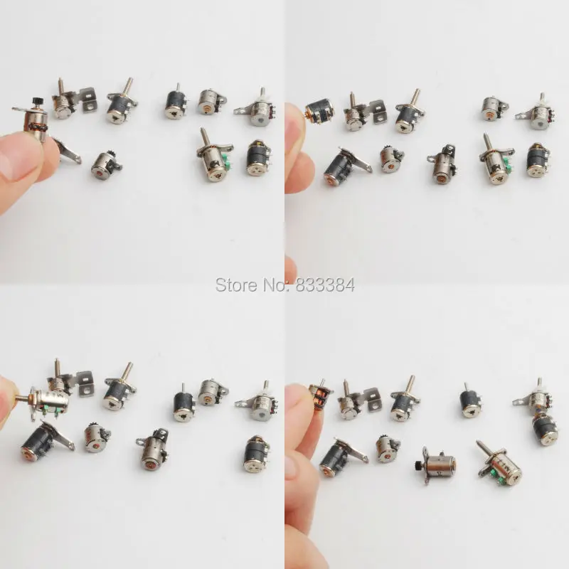 10 kinds 5pcs each 50pcs totally 4 Wire 2 Phase 3V-5V dc micro stepper motor Miniature with Plastic Tool Box | Обустройство дома