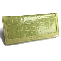 fashion women wallet cowhide leather brand wallets women wholesale crocodile design purse female long wallets