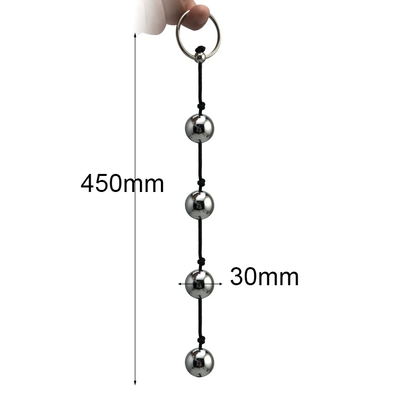 Man Nuo Metal Anal Balls Butt Vaginal Plug Stainless Steel Sex Toys for Woman Men Erotic Ring Handheld Bead Adult Products | Красота и