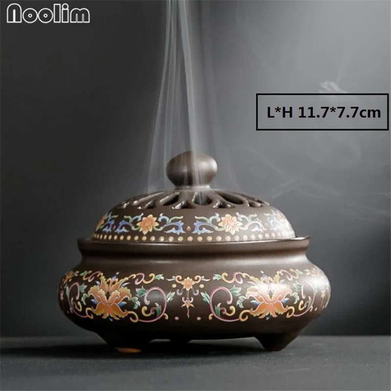 Керамическая Cloisonne ладан горелка ремесленные украшения спиральный ладан держатель печь для ароматерапии креативный Домашний номер аромат