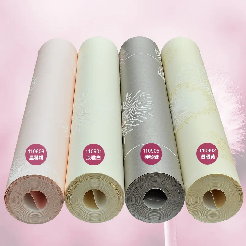 

wholesale import non-woven wallpaper bedroom warm romantic background wallpaper living room bedroom TV background wallpaper
