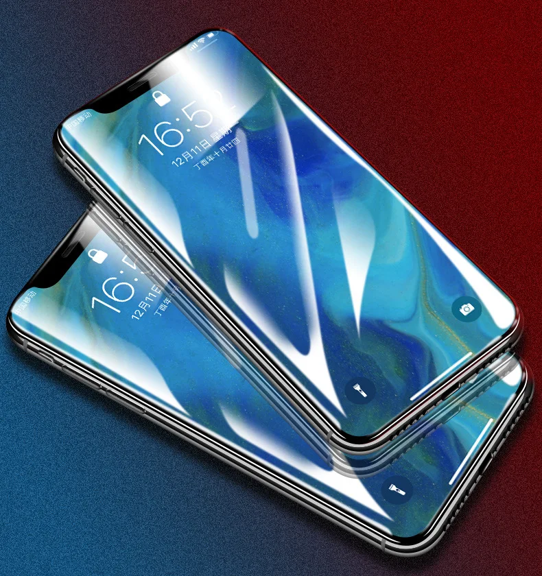 5D Закаленное стекло протектор экрана для iPhone XS Max XR X XS Супер Прозрачная Тонкая Передняя защитная пленка на стекло для iPhone 7 8 6 6S Plus