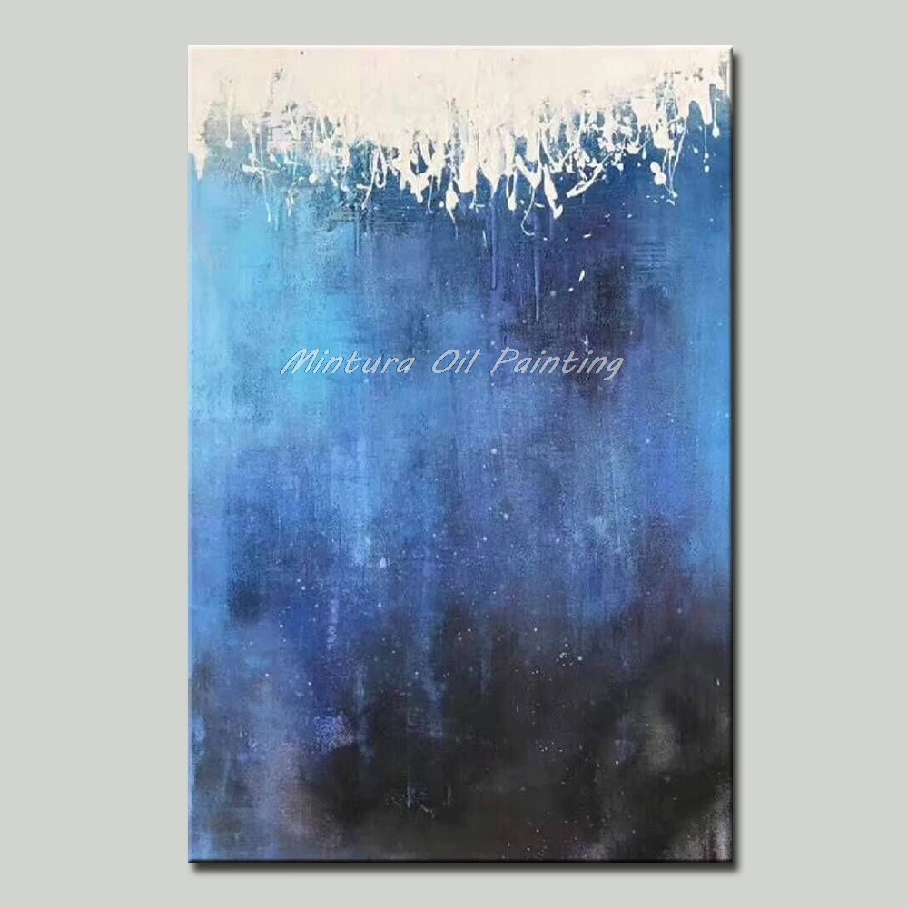 

Mintura Decorative Art Pictures Handpainted Modern Abstract Oil Paintings Hotel Decor Abstract landscape Wall Sticker No Framed
