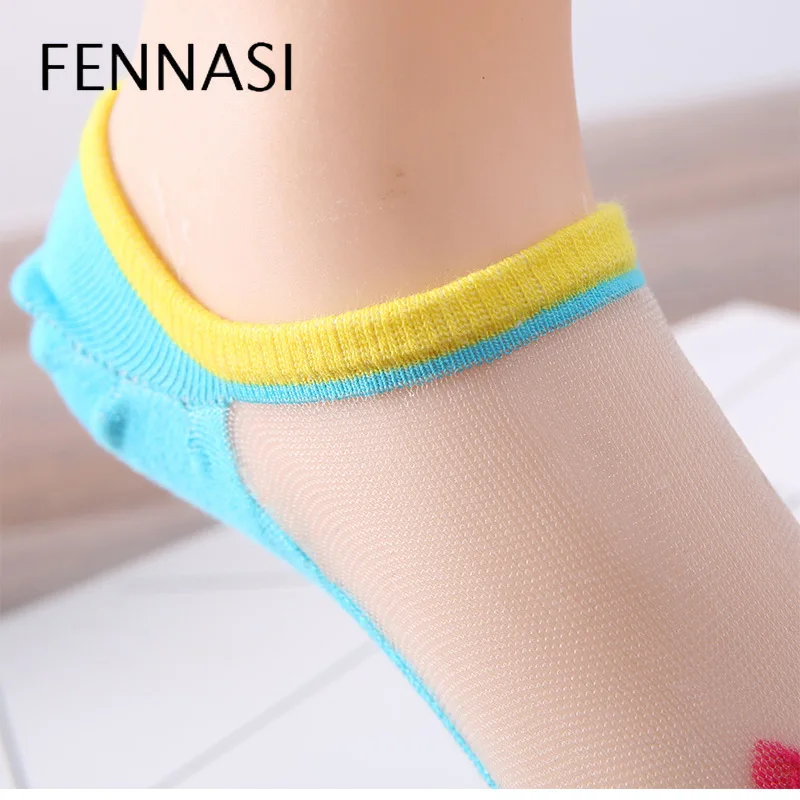 FENNASI короткие носки-башмачки модные удобные женские носки до щиколотки с котом