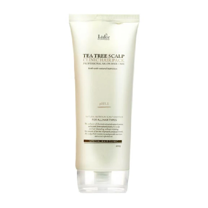 LADOR tea Tree Scalp Clinic Hair Pack 200 г маска для волос увлажнение поврежденных волос Кератиновое восстановление кожи головы Кондиционер для волос
