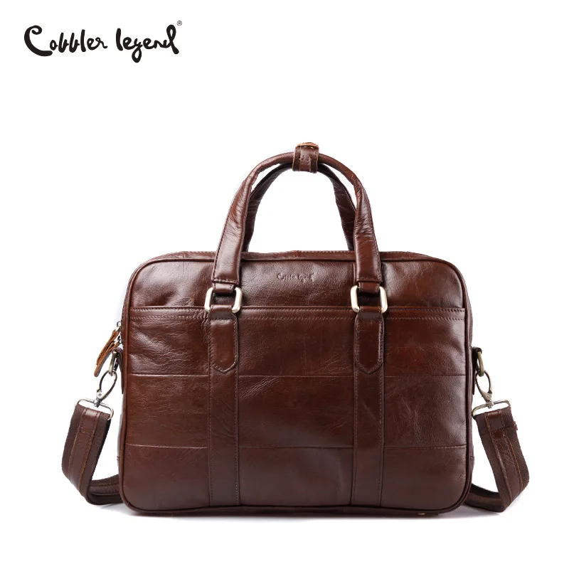 Cobbler Legend мужской портфель из натуральной кожи брендовый деловой для ноутбука