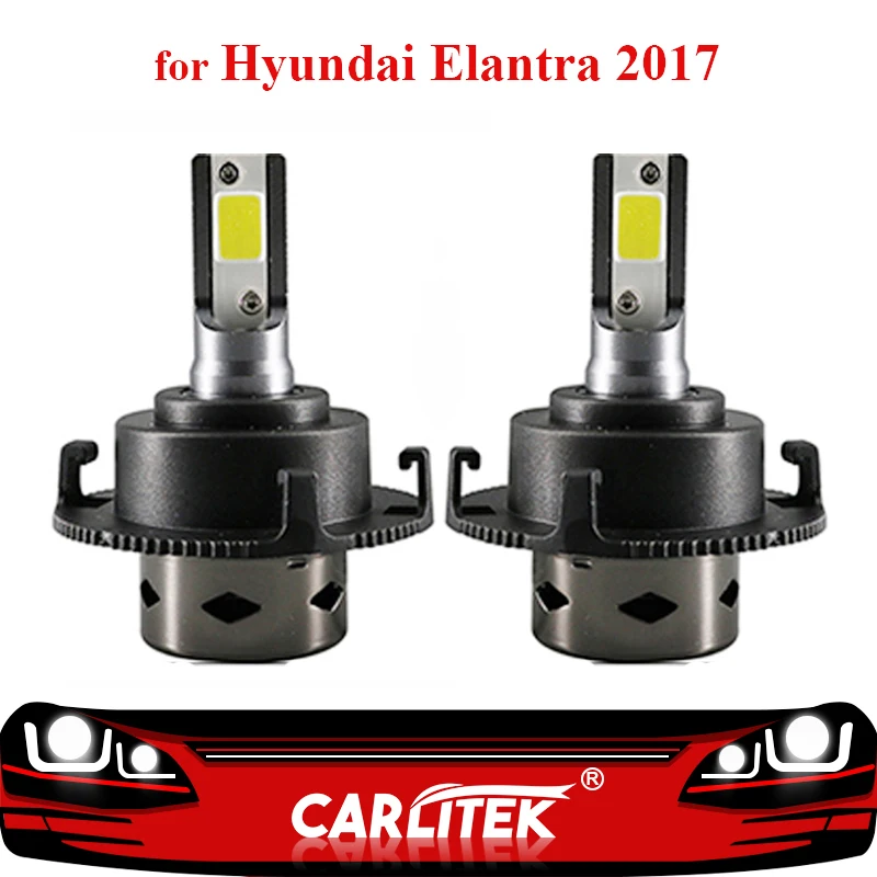 Автомобисветильник светодиодные фары CARLitek Mini H7 Canbus s 2017 лм для Hyundai Elantra 6000K 12 В со
