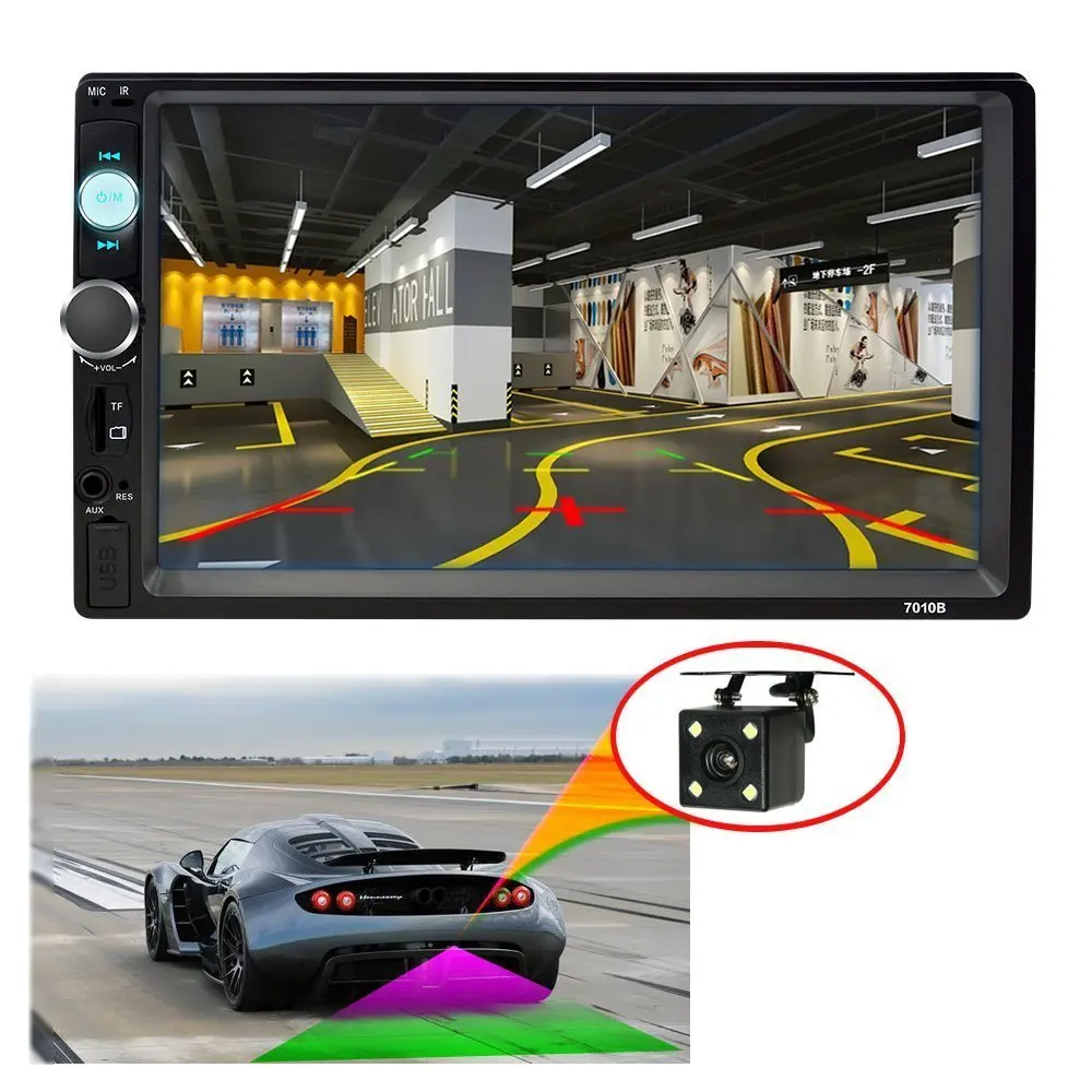 2 Din Автомобильный Радио плеер 7 &quotFHD стерео MP5 сенсорный экран Bluetooth Мультимедиа USB