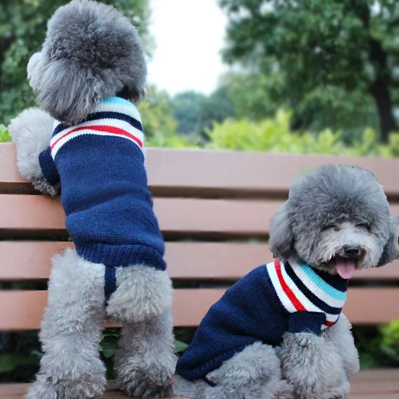 Winter Cartoon Dog Clothes - Warm Christmas Sweater for Small Dogs - Pet Clothing Coat Knitting Crochet Cloth Jersey Perro 30S1 image 2
