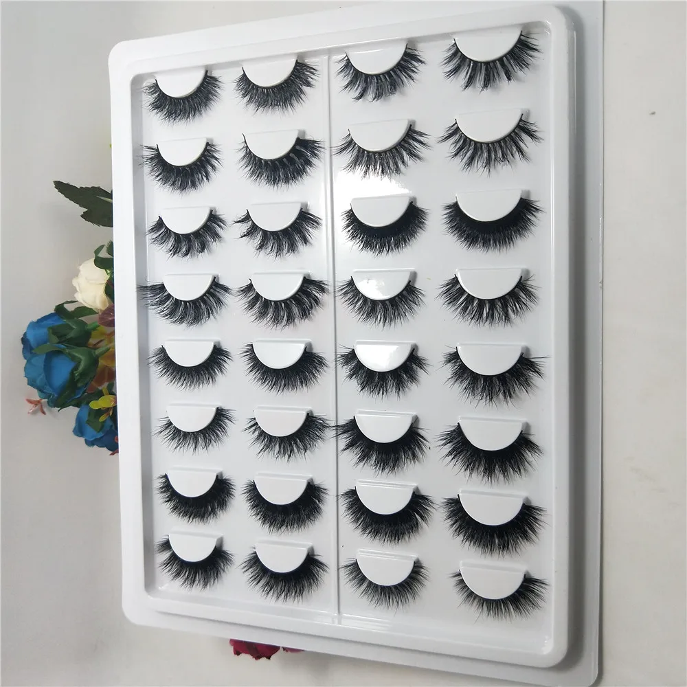 

16styles/set 100% Real 3D Mink Lashes Soft Natural False Eyelashes Mink Eyelashes Makeup Long Eye Lashes Eyelash Extension