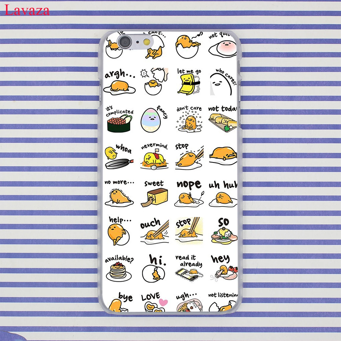 Жесткий чехол для телефона Lavaza милый gudetama lazy egg iPhone XR XS X 11 Pro Max 10 7 8 6 6S 5 9 SE 4 7|phone