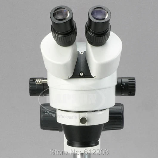 7X 45X инспекционный светящийся зум мощный стерео промышленный видео микроскоп