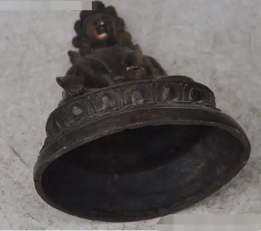 S1045 7 &quotтибетский буддийский храм чистая бронза Кван-Инь Гуаньинь статуя Будды