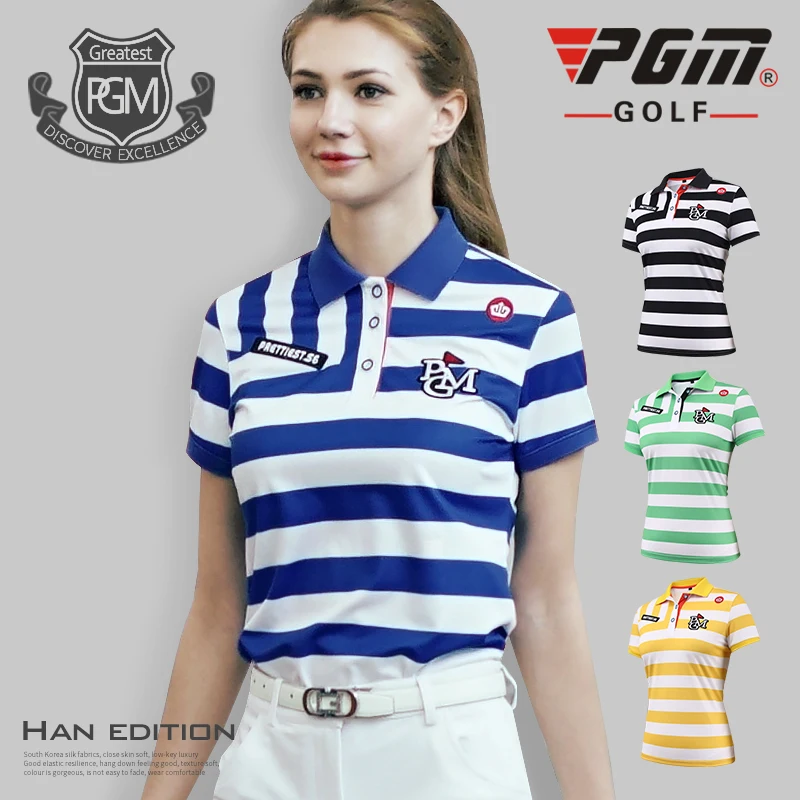 2017 новые товары! PGM одежда для гольфа женские футболки с коротким рукавом летние