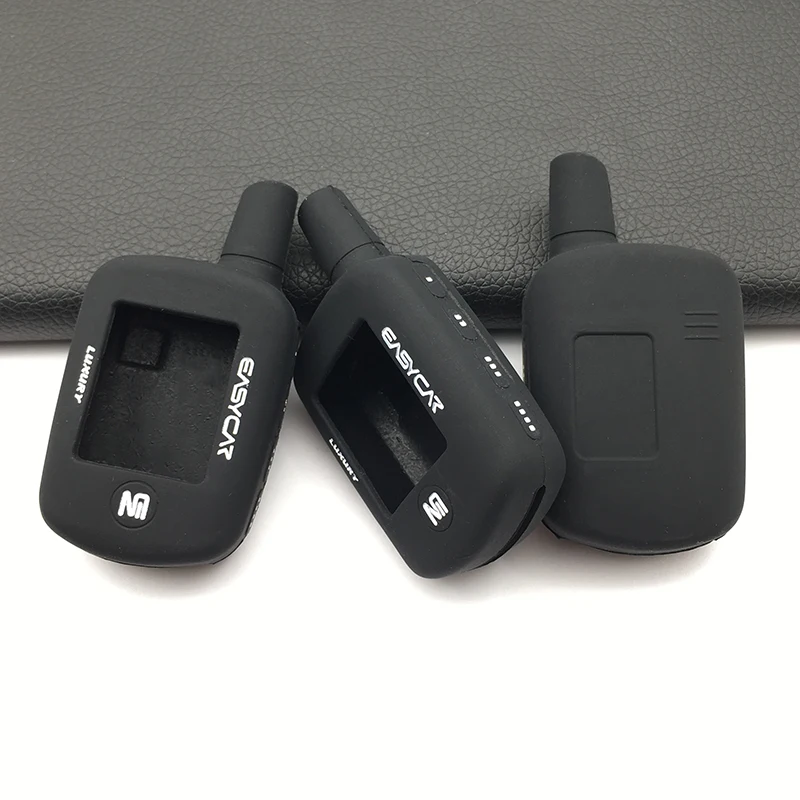 

2018 Fashion Style Silicone Rubber Key Cover for car alarm E772AS / E9 Silicone Case Easycar Alarm Security LCD Protect Shell
