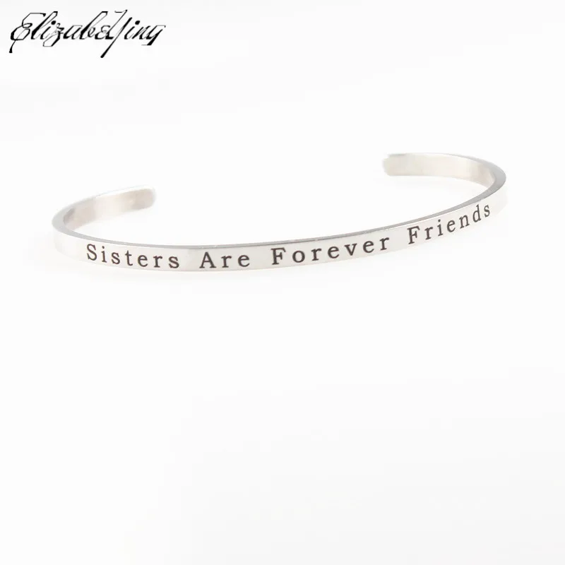 Серебряные браслеты с выгравированным на заказ позитивное терпение