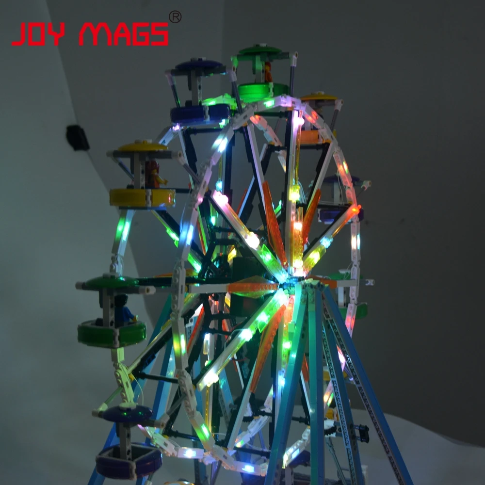 Комплект со светильник кой JOY MAGS для 10247 City Street колесо обозрения Совместимо с 15012