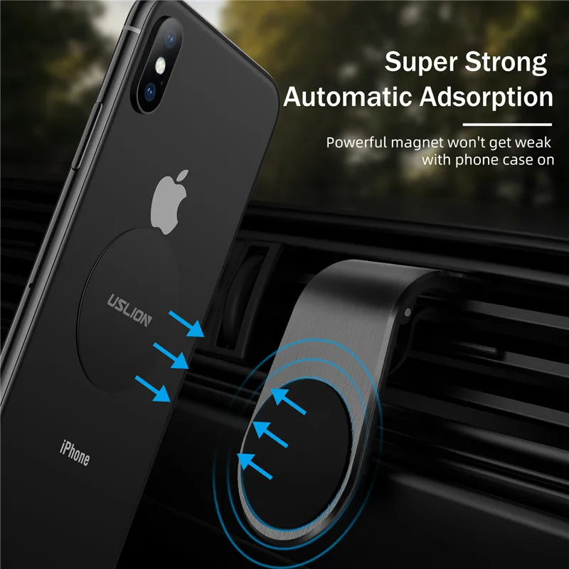 USLION Universal Metal Plate Disk iron Sheet Sticker for Magnet Car Mobile Phone Holder Stand Mount 1pc/2pcs/4pcs/6pcs | Мобильные
