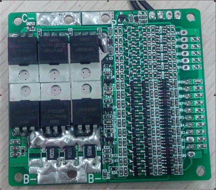 BMS 16S 60V Li Ion 48V lifepo4 защитная пластина один порт отдельный контроль температуры