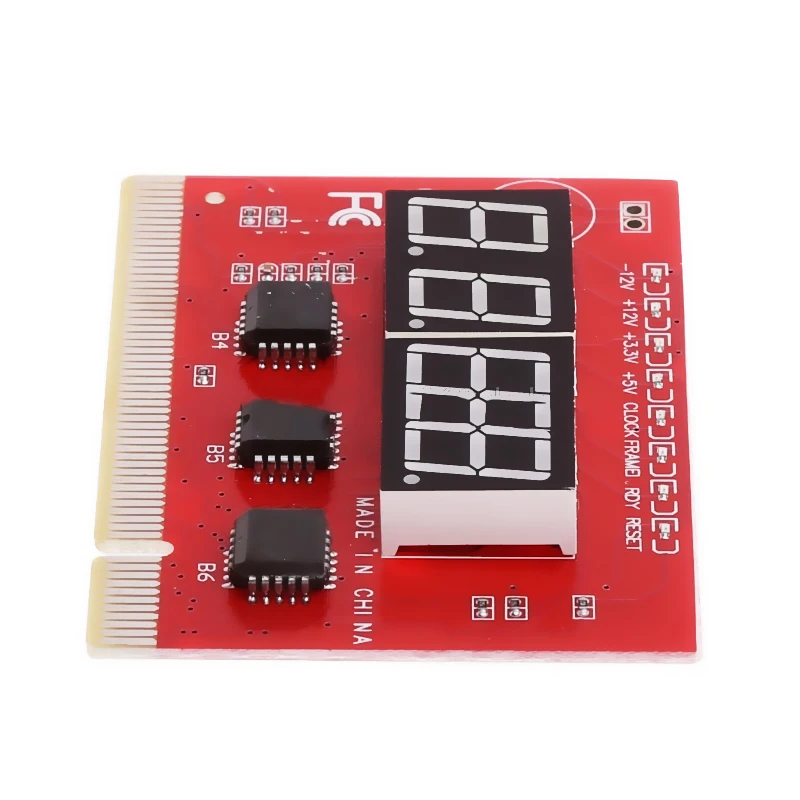 Компьютер PCI открытка материнская плата светодиодный 4 разрядный